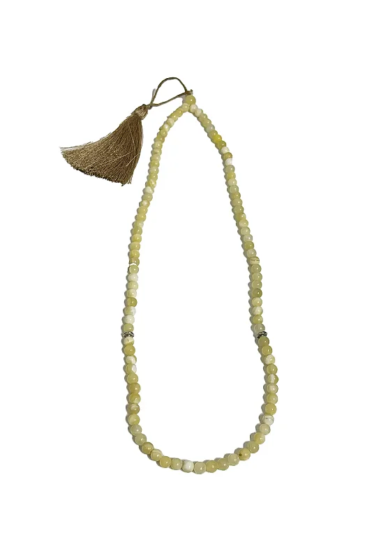 Kalsit 6 mm 99Lü Tesbih Doğal Taş Tesbih - Doğal Taş