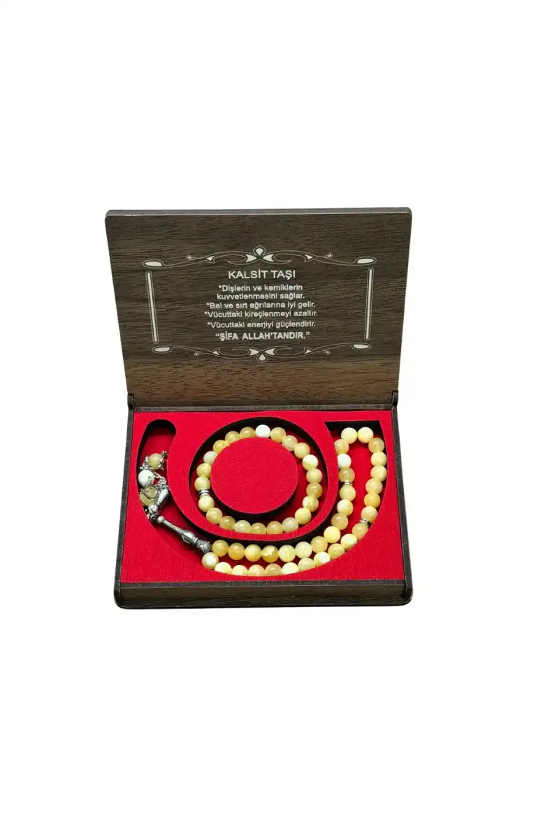 Kalsit Taşı 33 Lük Tesbih & Bileklik Set - 1