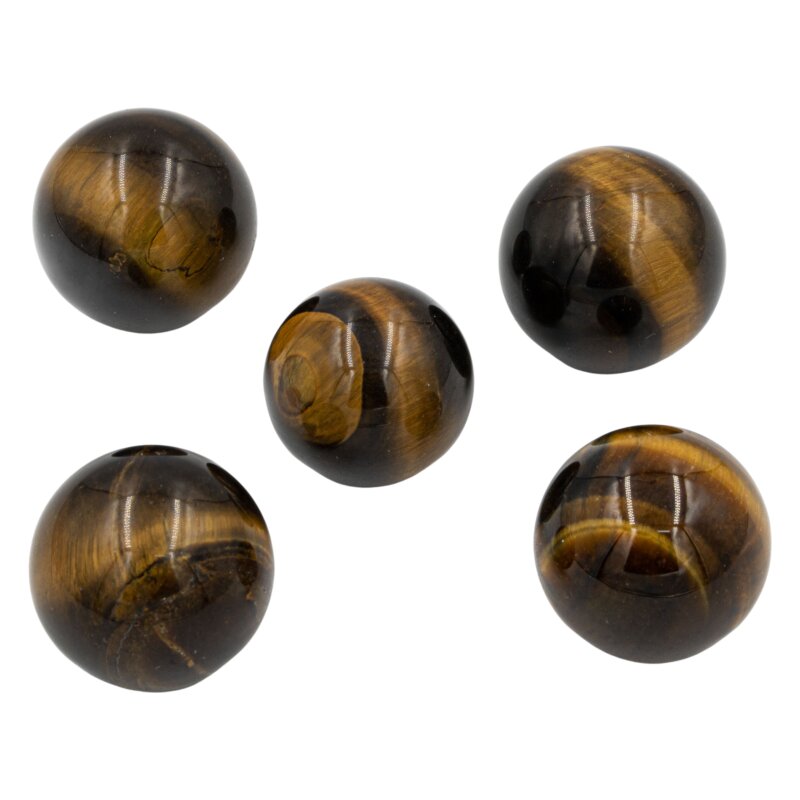 Kaplan Gözü Doğal Taş Küre Tımbıl El Taşı - Doğal Taş