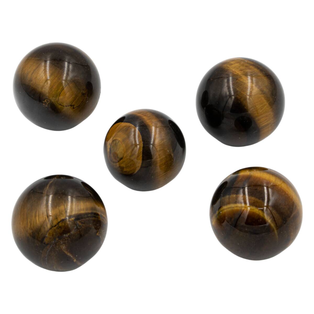 Kaplan Gözü Doğal Taş Küre Tımbıl El Taşı - 1