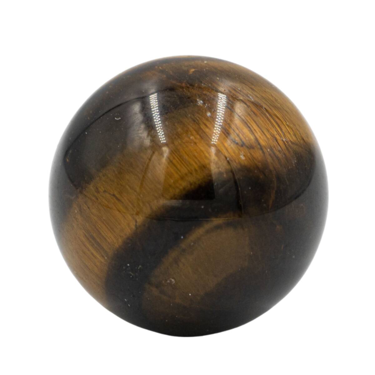 Kaplan Gözü Doğal Taş Küre Tımbıl El Taşı - 3