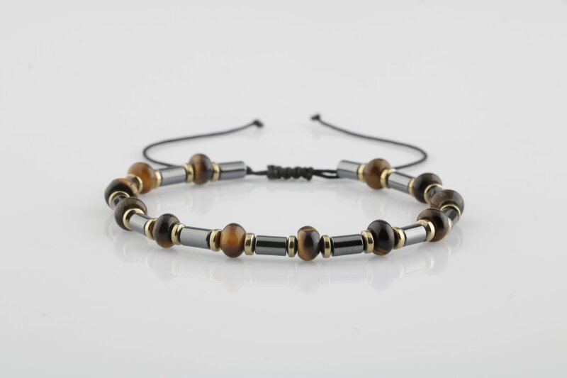 Kaplan Gözü Hematit Doğal Taş Bileklik - Doğal Taş