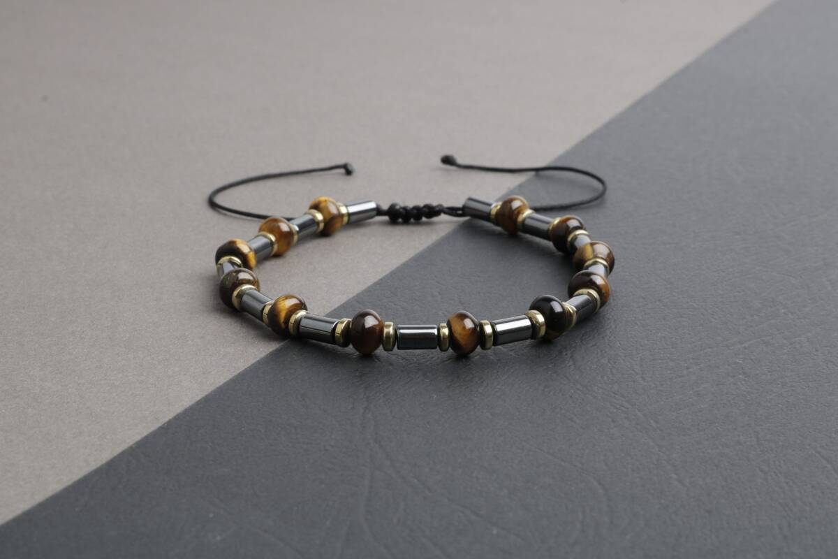 Kaplan Gözü Hematit Doğal Taş Bileklik - 3