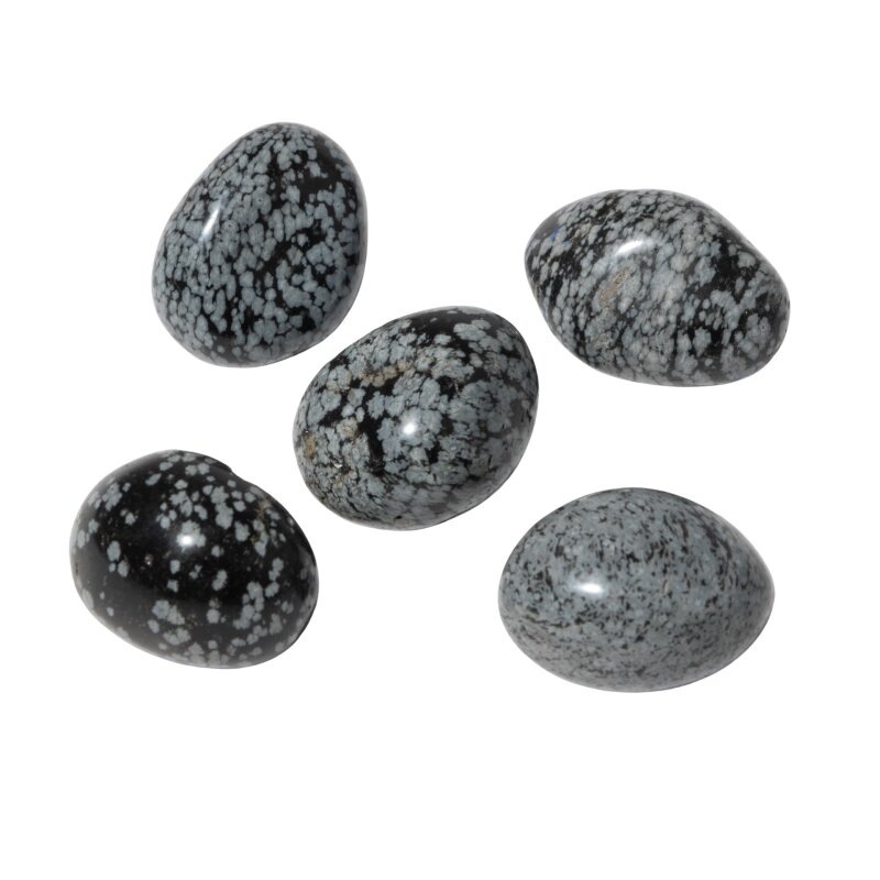 Karlı Obsidyen Doğal Taş Tımbıl El Taşı - Doğal Taş