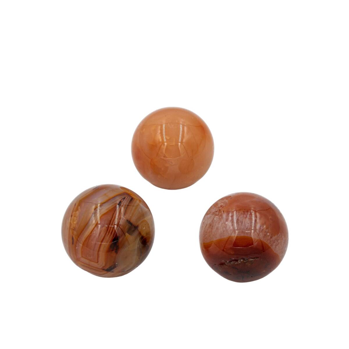 Karnelyan Akik Doğal Taş Küre Tımbıl El Taşı - 2