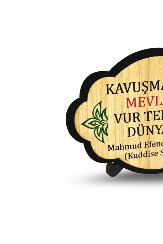 Kavuşmak İçin Mevlaya Ahşap Magnet - 2