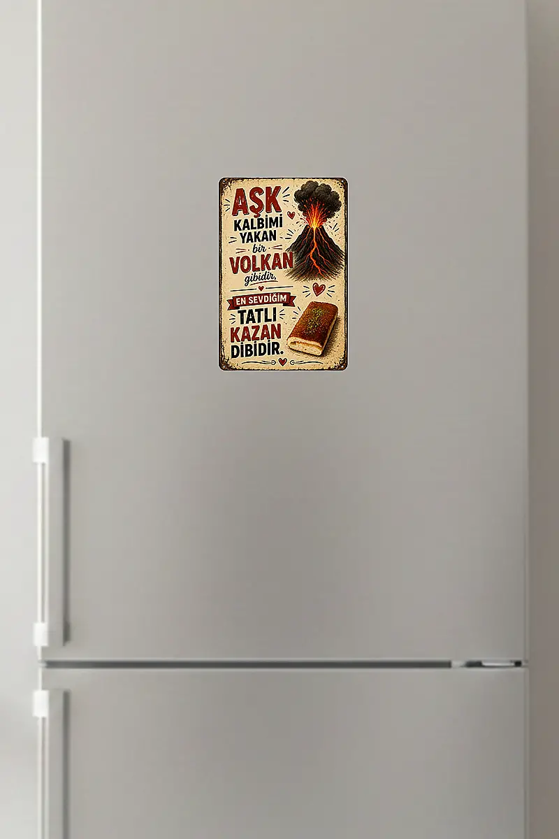 Kazandibi Aşkı MiniDekor Magnet Ayaklı 9×13,5 cm - 1