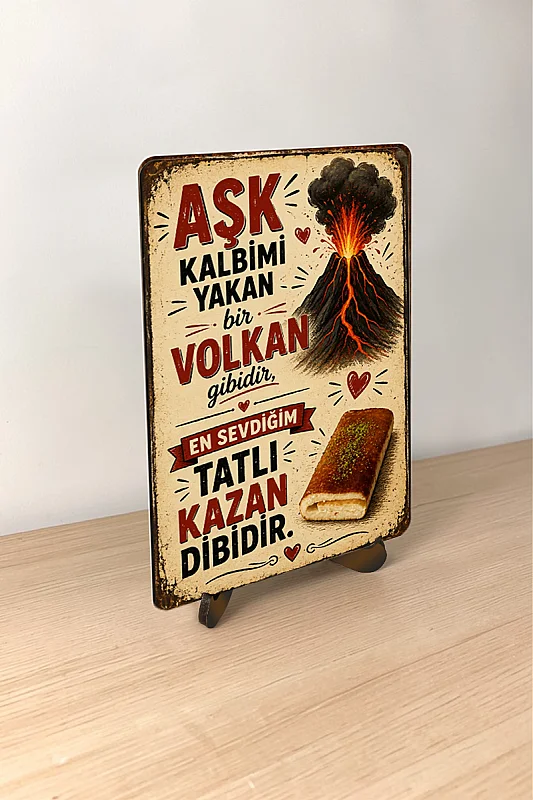 Kazandibi Aşkı MiniDekor Magnet Ayaklı 9×13,5 cm - 3