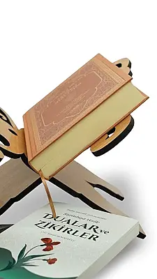  Kelebek Motifli Ahşap Rahle - 4