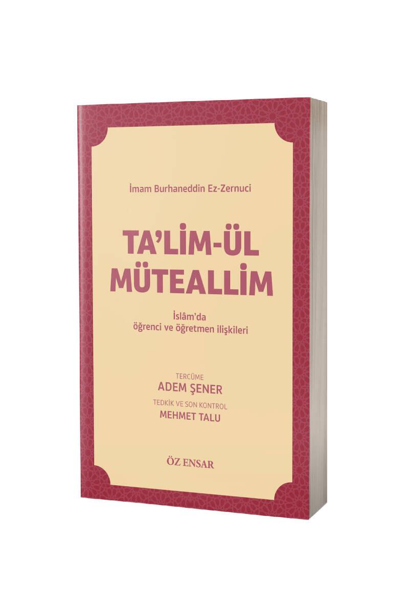 Kelime Manalı Talimül Müteallim Tercümesi - Ciltli - 1