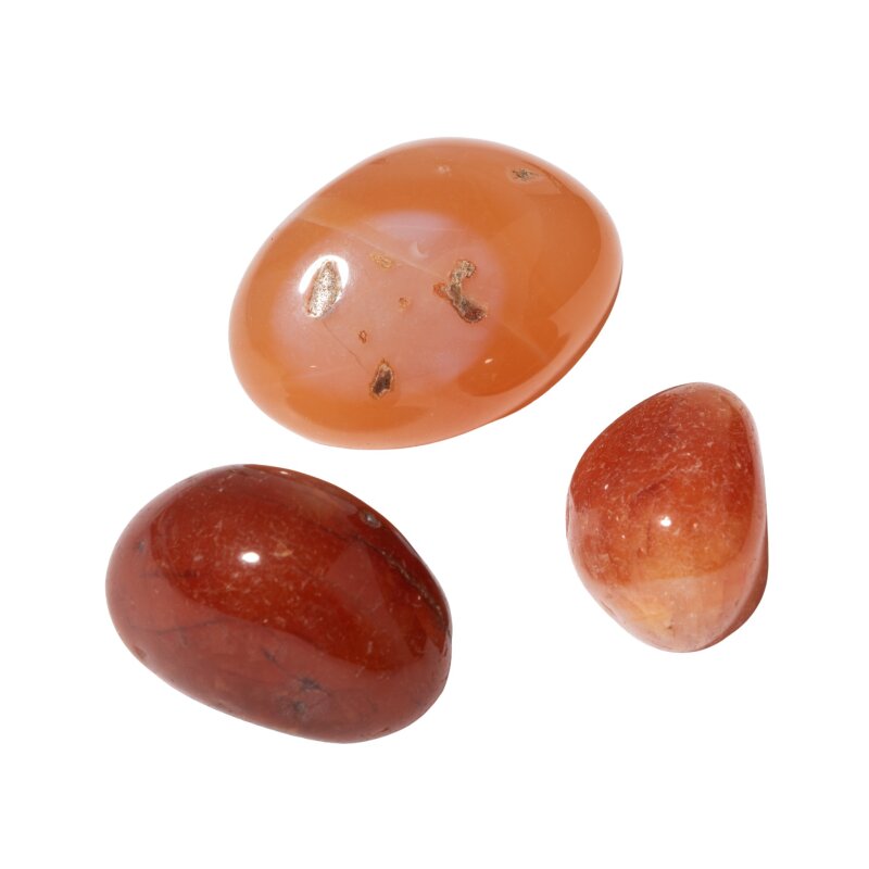 Kırmızı Akik Doğal Taş Tımbıl El Taşı - 3