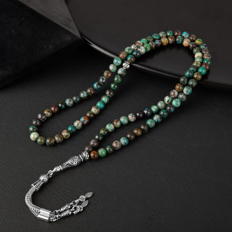 Krizokol Doğal Taş Tesbih 99luk - 6mm - Doğal Taş