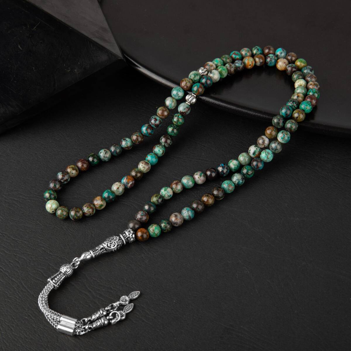 Krizokol Doğal Taş Tesbih 99luk - 6mm - 1