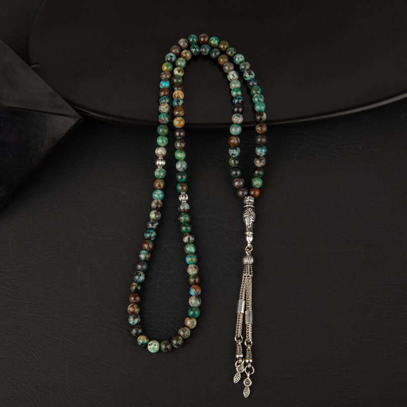 Krizokol Doğal Taş Tesbih 99luk - 6mm - 3