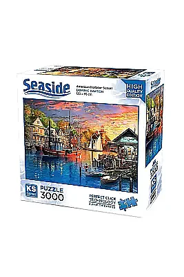 Ks Games Puzzle 3000 Li American Harbour Sunset - Ks Games