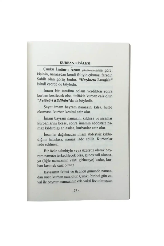 Kurban Risalesi - 3