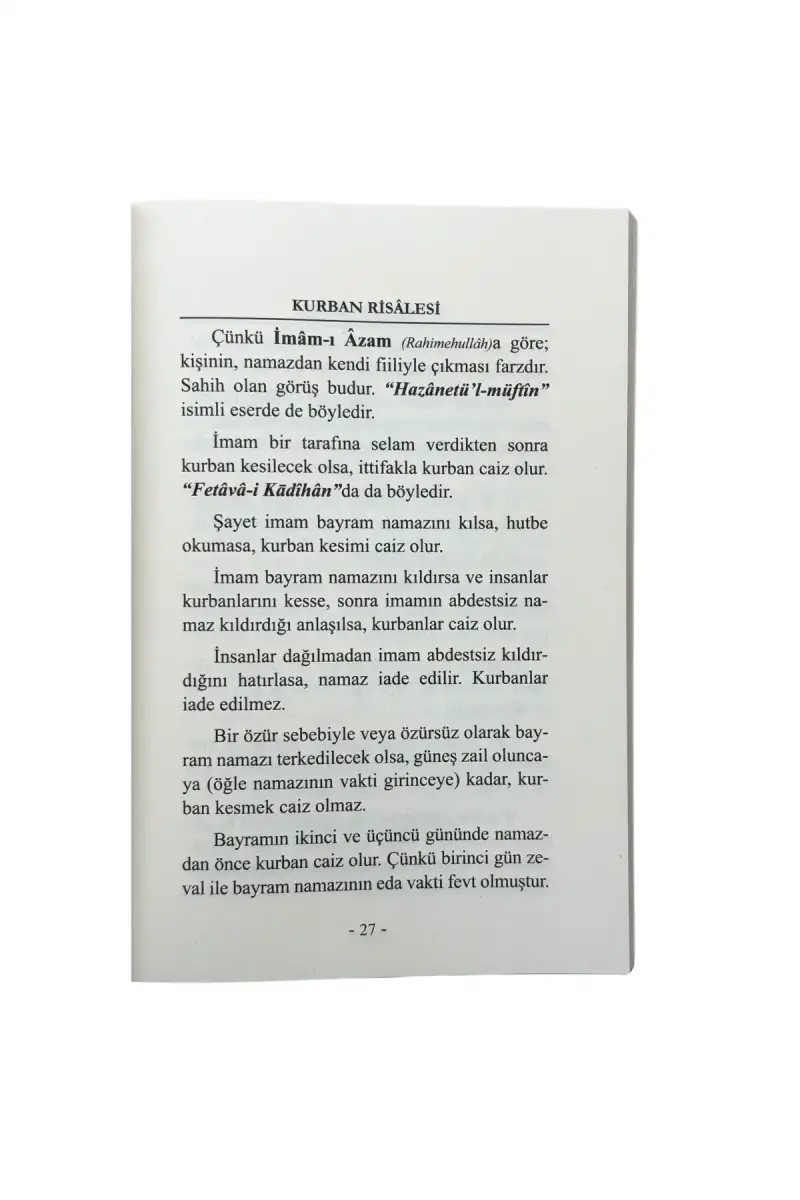 Kurban Risalesi - 3
