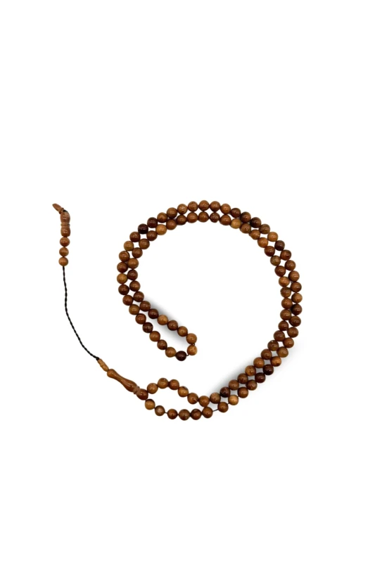 Küre Kesim 100 Luk Kuka Tesbih 7 mm - Açık Kahve - Ahıska Çarşı