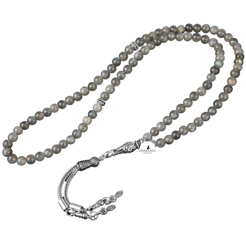 Labradorit Doğal Taş Tesbih 99luk - 6mm - 2