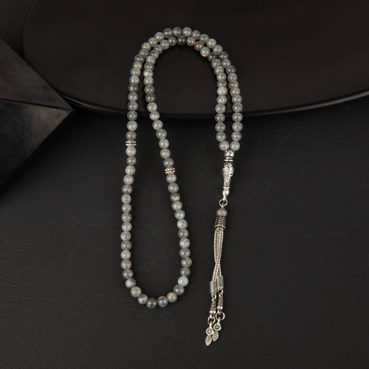 Labradorit Doğal Taş Tesbih 99luk - 6mm - 3