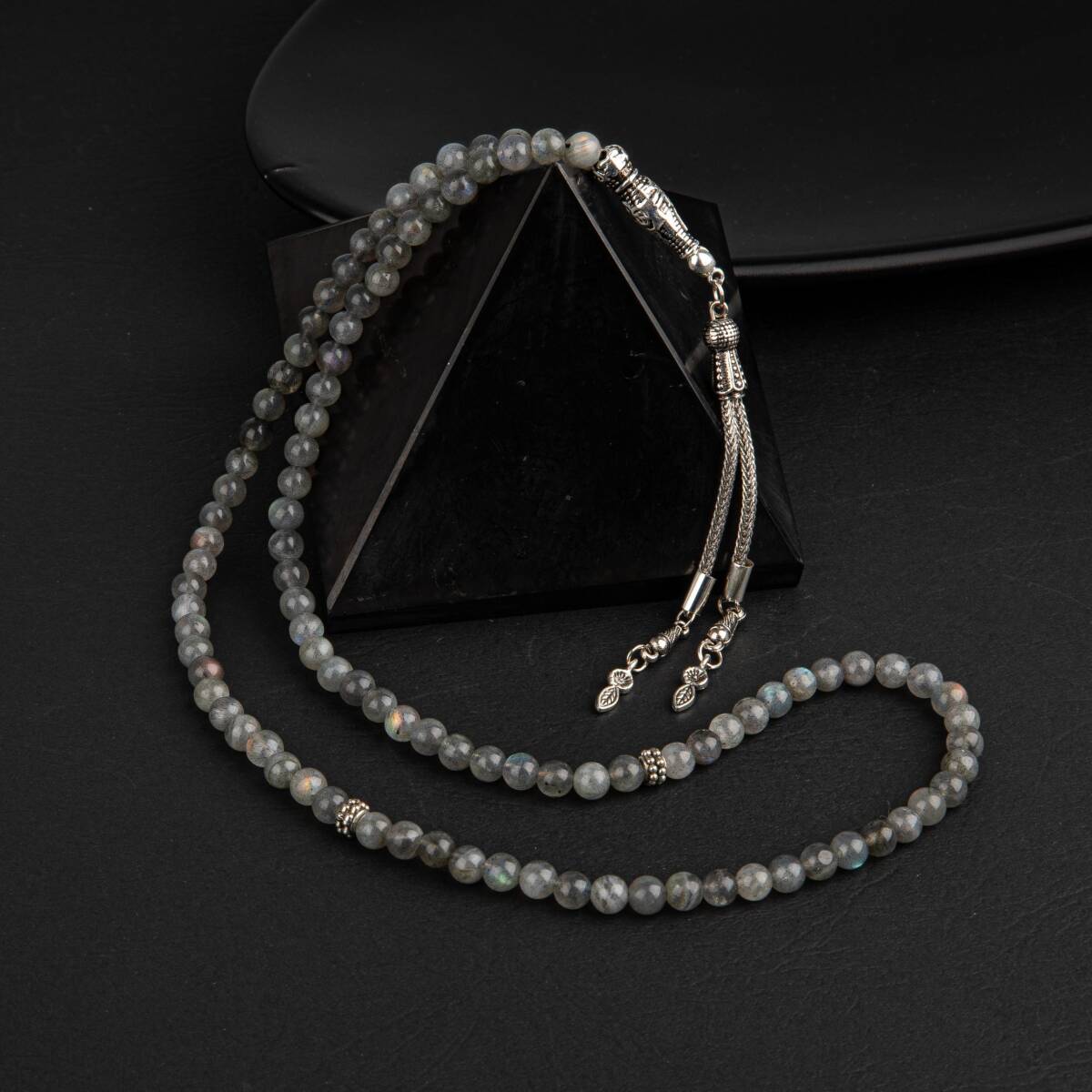 Labradorit Doğal Taş Tesbih 99luk - 6mm - 4