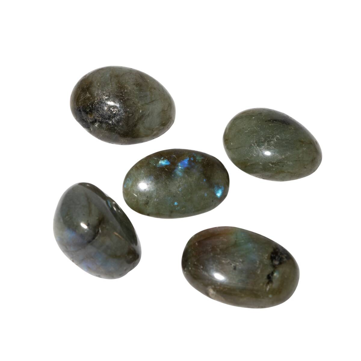 Labradorit Doğal Taş Tımbıl El Taşı - 1