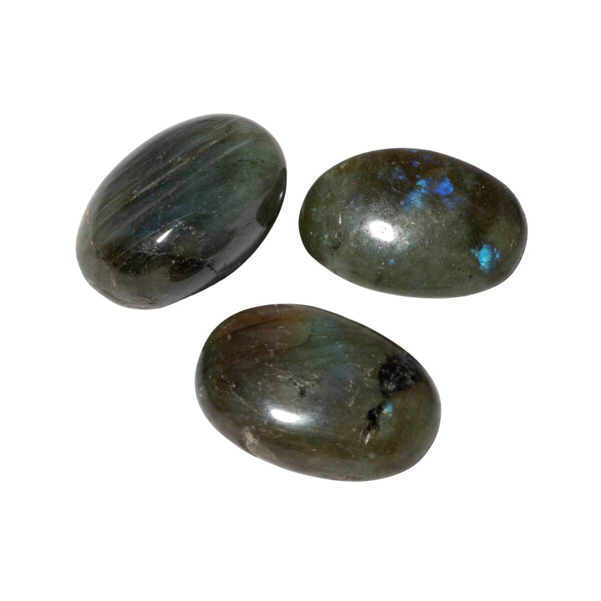 Labradorit Doğal Taş Tımbıl El Taşı - 5