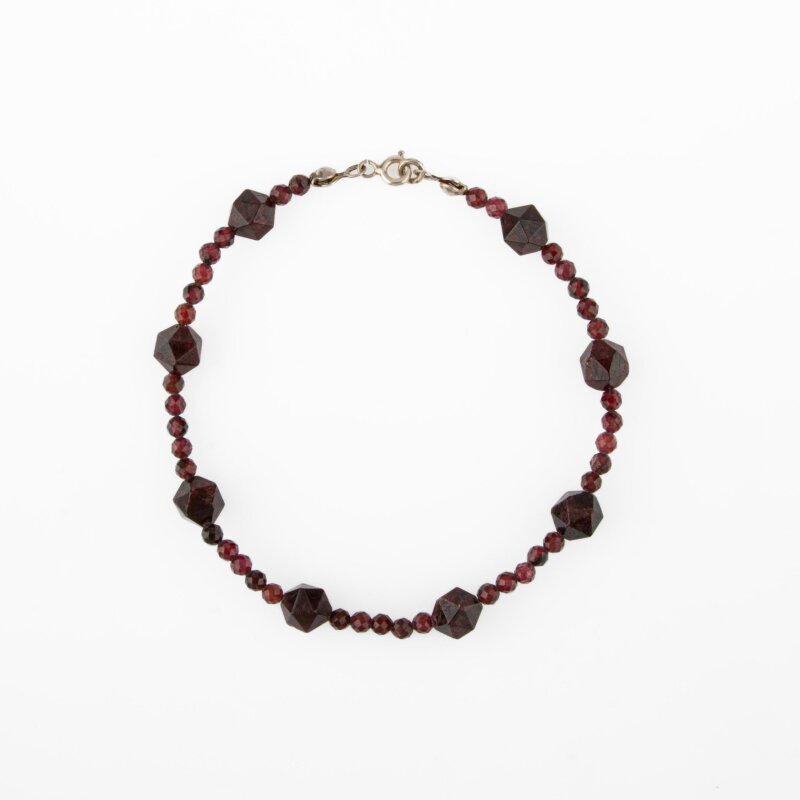 Lal Doğal Taş Gümüş Bileklik - 3