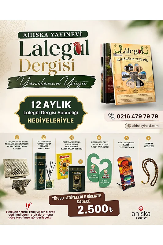 Lalegül Dergisi 12 Aylık Abonelik Paketi - Ahıska Basım Yayın