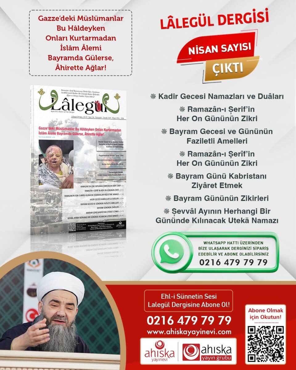 Lalegül Dergisi 134. Sayı Nisan 2024 - 1