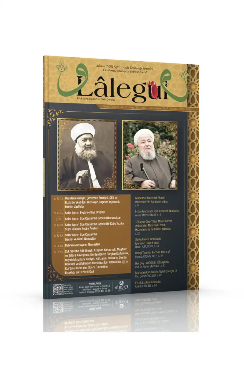 Lalegül Dergisi 150. Sayı Ağustos 2025 - 1