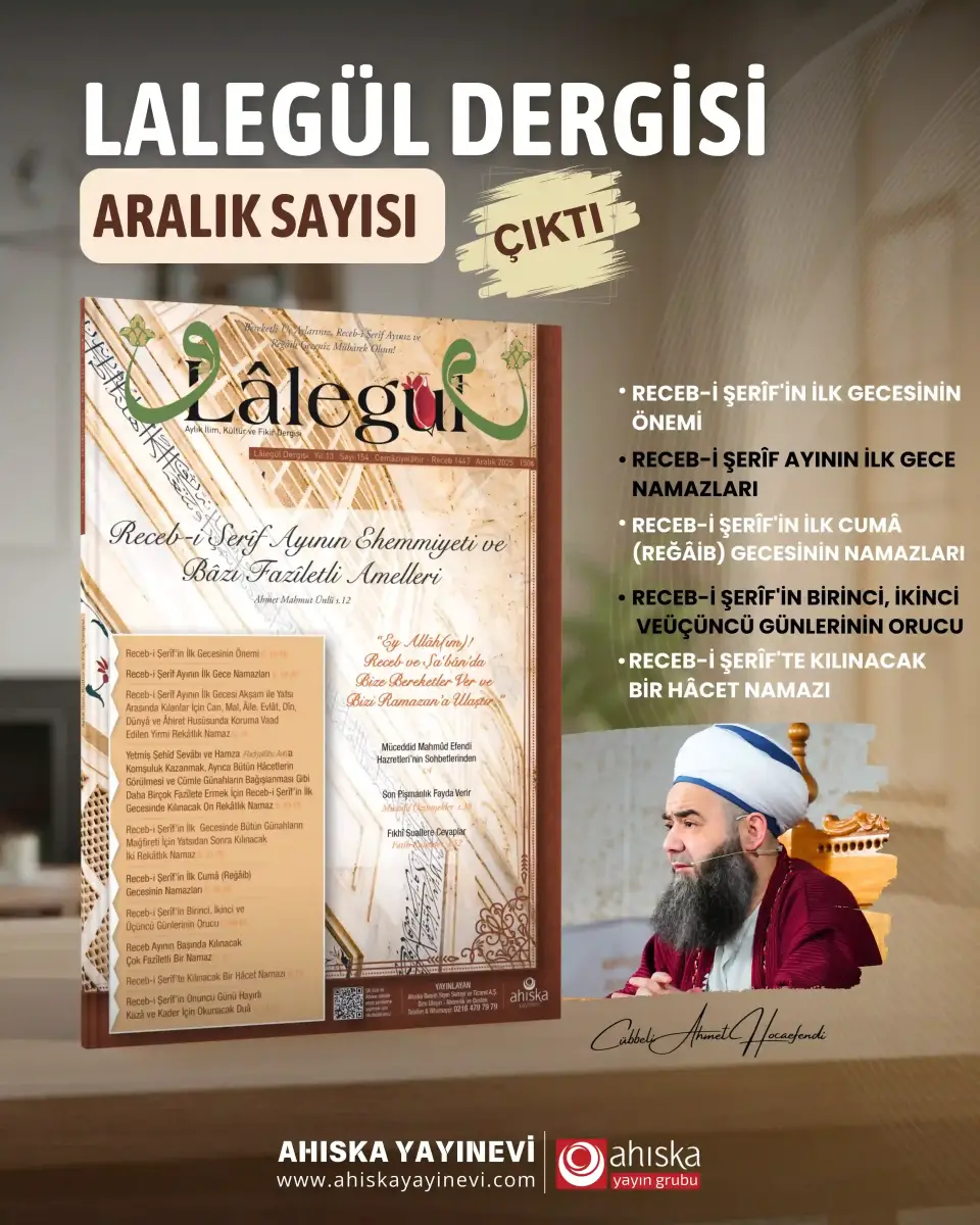 Lalegül Dergisi 154. Sayı Aralık 2025 - 1