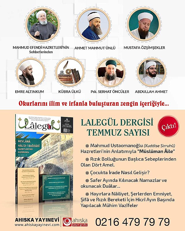 Lalegül Dergisi 161. Sayı Temmuz 2026 - Ahıska Basım Yayın
