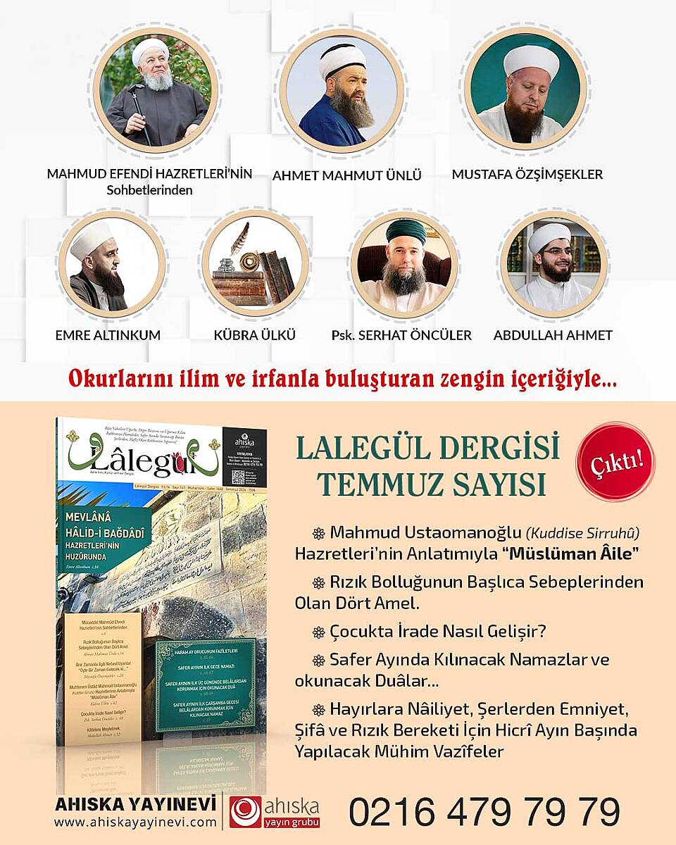 Lalegül Dergisi 161. Sayı Temmuz 2026 - 1