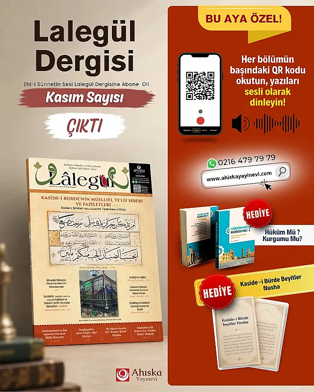 Lalegül Dergisi 165. Sayı Kasım 2026 - Ahıska Basım Yayın