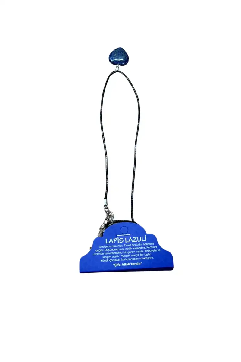 Lapis Lazuli Doğal Taş Kolye - 1