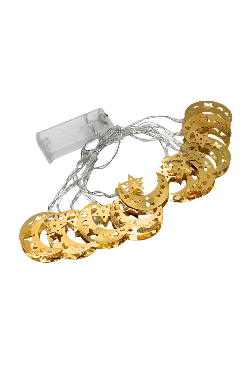Led Sarkıt Ay Yıldız 2 Metre Pilli - 1