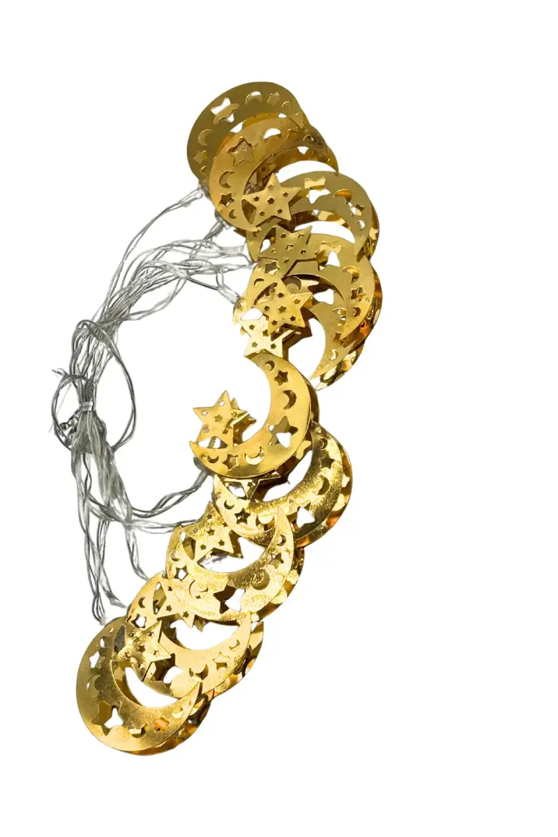 Led Sarkıt Ay Yıldız 2 Metre Pilli - 2