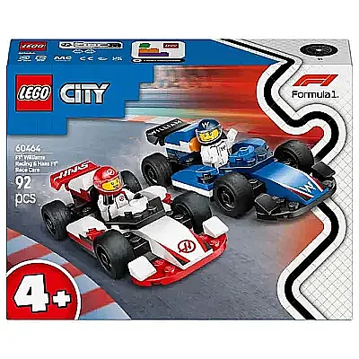 Lego City F1 Williams Racing Ve Haas F1 Yarış Arabaları 60464 - 2