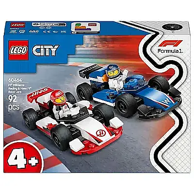 Lego City F1 Williams Racing Ve Haas F1 Yarış Arabaları 60464 - 2