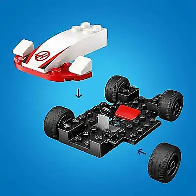 Lego City F1 Williams Racing Ve Haas F1 Yarış Arabaları 60464 - 6