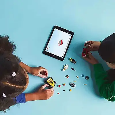 Lego City Pizza Arabası İtfaiye Kamyonuna Karşı Yarış Arabası Paketi 60458 - 4