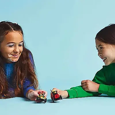 Lego City Pizza Arabası İtfaiye Kamyonuna Karşı Yarış Arabası Paketi 60458 - 8