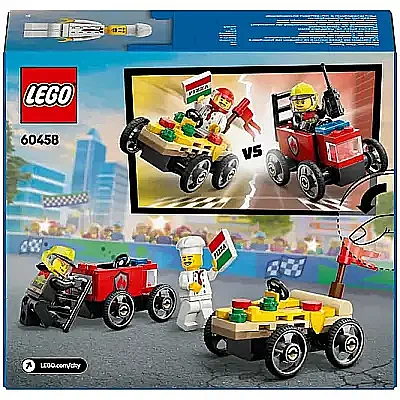 Lego City Pizza Arabası İtfaiye Kamyonuna Karşı Yarış Arabası Paketi 60458 - 11