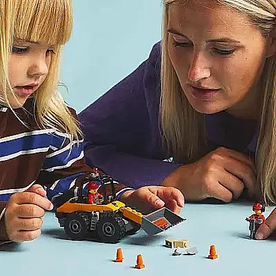 Lego Sarı Tekerlekli İnşaat Yükleyicisi 60450 - 12