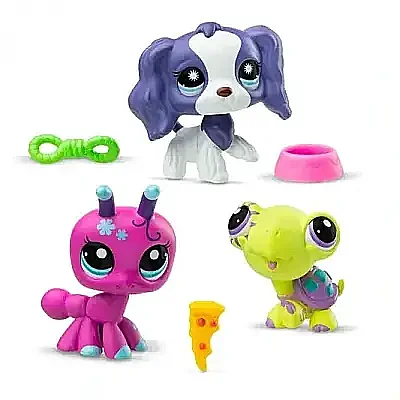 Littlest Pet Shop Minişler 3 Lü Figür Seti - Littlest Pet Shop