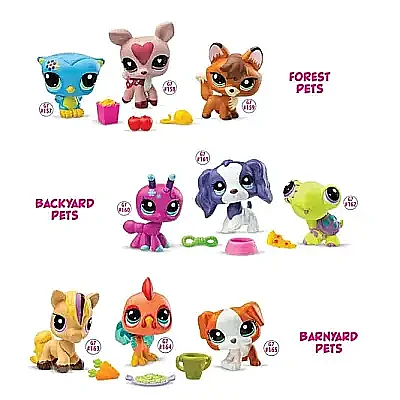 Littlest Pet Shop Minişler 3 Lü Figür Seti - 4