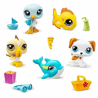 Littlest Pet Shop Minişler 5 Li Figür Seti - Littlest Pet Shop