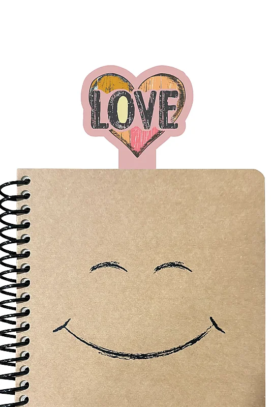 Love Kalp Tasarım Kitap Ayracı - Elopya