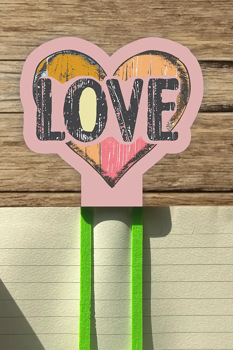 Love Kalp Tasarım Kitap Ayracı - 2